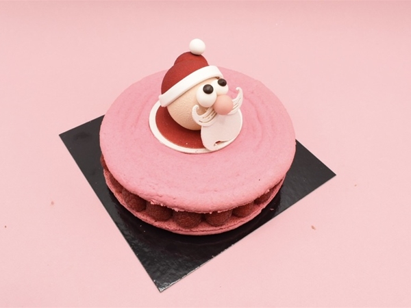 Frambozen Macaron Taart 6 personen